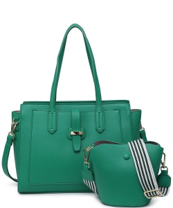 Fashion 2-in-1 Satchel Bag 716536 GREEN